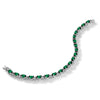 Gold Diamond & Oval Gemstone Bracelets