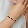 Gold Diamond & Oval Gemstone Bracelets