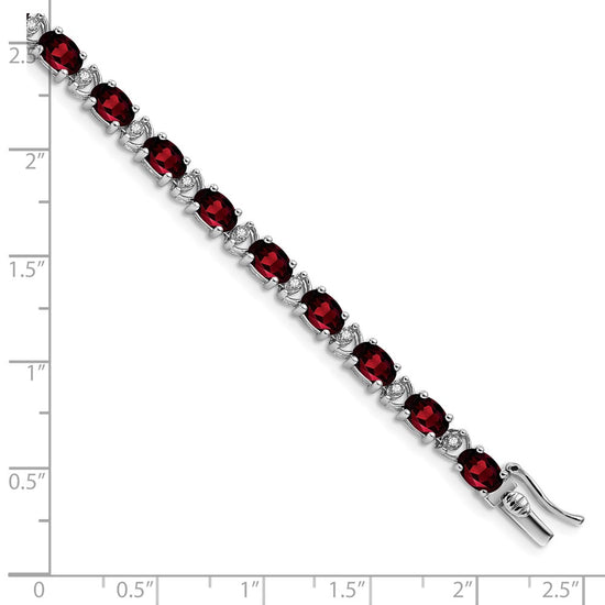 Gold Diamond & Oval Gemstone Bracelets