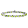 Gold Diamond & Oval Gemstone Bracelets