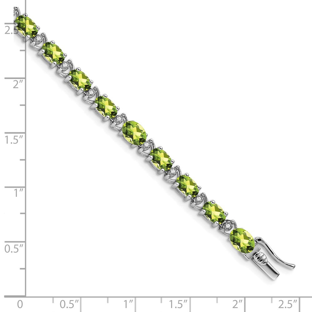 Gold Diamond & Oval Gemstone Bracelets