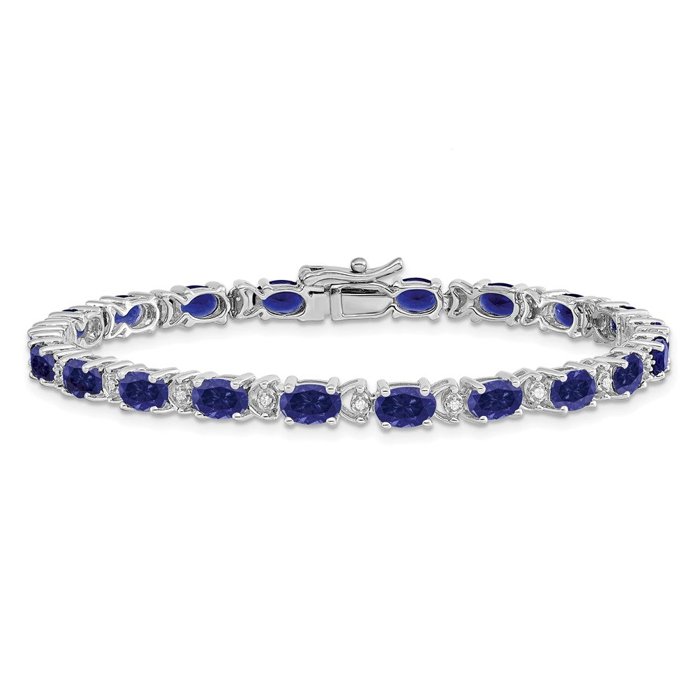 Gold Diamond & Oval Gemstone Bracelets