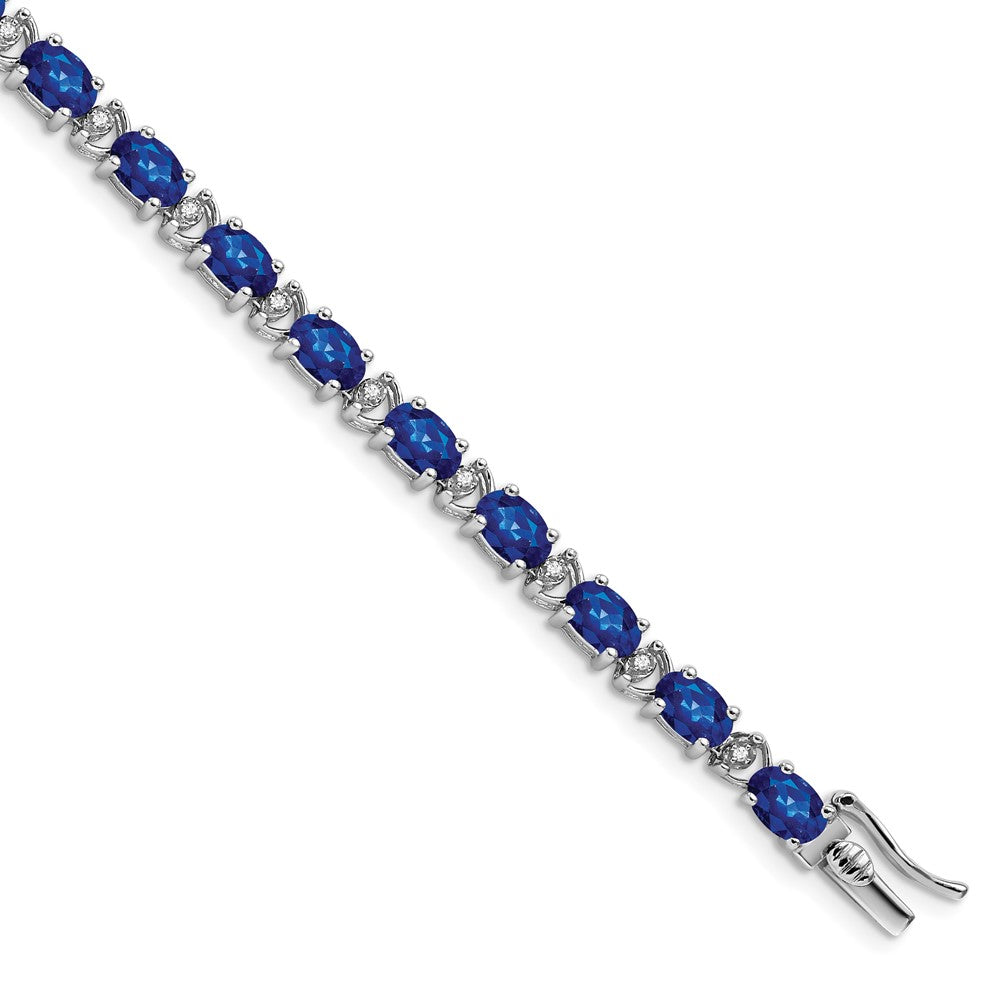 Gold Diamond & Oval Gemstone Bracelets