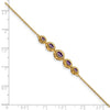 Gold Marquise Gemstone Bracelets