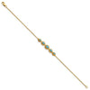 Gold Marquise Gemstone Bracelets