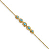 Gold Marquise Gemstone Bracelets