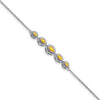 Gold Marquise Gemstone Bracelets
