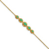 Gold Marquise Gemstone Bracelets
