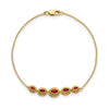 Gold Marquise Gemstone Bracelets