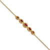 Gold Marquise Gemstone Bracelets