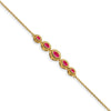 Gold Marquise Gemstone Bracelets