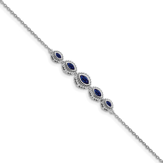 Gold Marquise Gemstone Bracelets