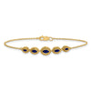 Gold Marquise Gemstone Bracelets