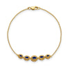 Gold Marquise Gemstone Bracelets