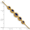 Gold Marquise Gemstone Bracelets