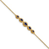 Gold Marquise Gemstone Bracelets