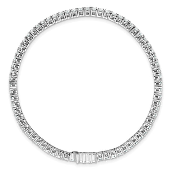 14k 4 3/8 carat Lab Grown Diamond VS/SI+ G+ Complete 7.5 inch Tennis Bracelet