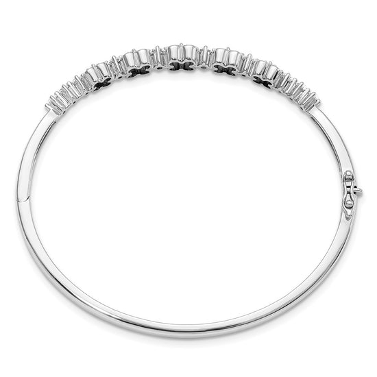 Hinged Lab Grown Diamond & Gemstone Bangles