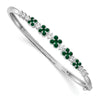 Hinged Lab Grown Diamond & Gemstone Bangles