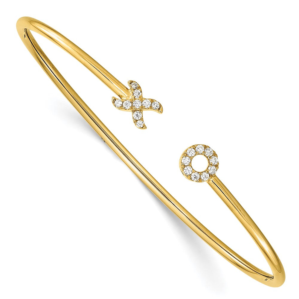 Diamond X & O Cuff Bangles