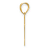 14k Polished Block Number 11 Pendant
