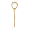 14k Polished Block Number 13 Pendant