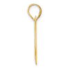 14k Polished Block Number 20 Pendant