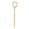 14k Polished Block Number 24 Pendant