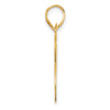 14k Polished Block Number 26 Pendant