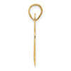 14k Polished Block Number 28 Pendant