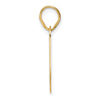 14k Polished Block Number 30 Pendant