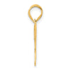 14k Polished Block Number 32 Pendant