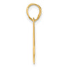 14k Polished Block Number 42 Pendant