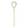 14k Polished Block Number 44 Pendant