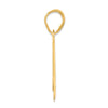 14k Polished Block Number 45 Pendant