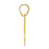 14k Polished Block Number 48 Pendant