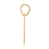 14k Polished Block Number 50 Pendant
