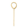 14k Polished Block Number 51 Pendant