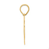 14k Polished Block Number 56 Pendant