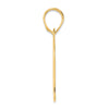 14k Polished Block Number 60 Pendant