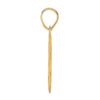 14k Polished Block Number 64 Pendant