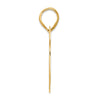 14k Polished Block Number 65 Pendant