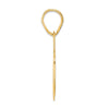 14k Polished Block Number 66 Pendant