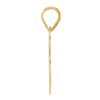 14k Polished Block Number 73 Pendant