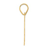 14k Polished Block Number 74 Pendant