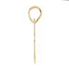 14k Polished Block Number 75 Pendant