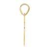 14k Polished Block Number 76 Pendant