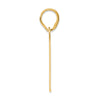 14k Polished Block Number 77 Pendant