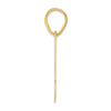 14k Polished Block Number 81 Pendant