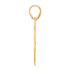 14k Polished Block Number 84 Pendant
